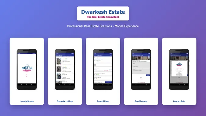 Dwarkesh Estate app preview